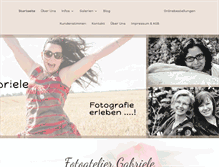 Tablet Screenshot of fotoatelier-gabriele.de